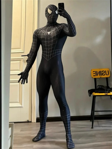 Costume spiderman nero tuta - costume,