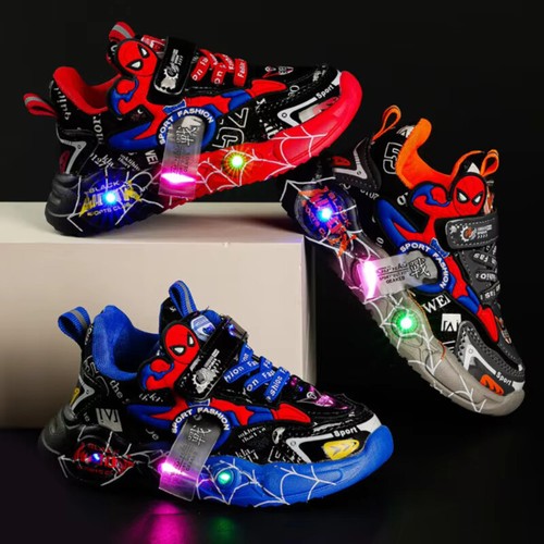 Scarpe bambini luci spiderman - scarpe,