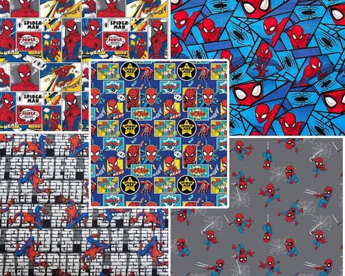 Spiderman tessuto cotone - spiderman,